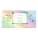 St. Patrick's Day Pastel Rainbow photo cards
