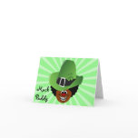 St. Patrick's Day Pimp Style Mack Paddy Leprechuan Greeting Card