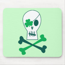 St. Patrick's Day Pirate Mouse Pad