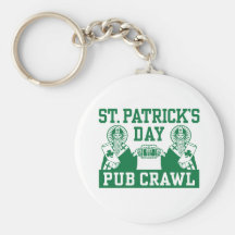 St. Patrick's Day Pub Crawl Key Chains