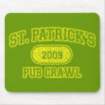 St Patricks Day Pub Crawl mousepads