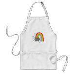 St. Patrick's Day Rainbow Gold design aprons