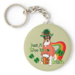 St. Patrick's Day Rat Terrier keychains
