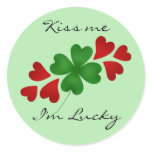 St. Patrick's Day romance, Kiss me I'm lucky stickers