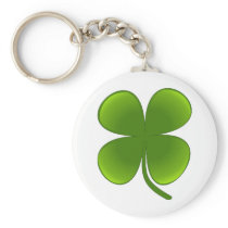 St. Patrick's Day Samrock 4 Leaf Clover Key Chain