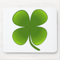 St. Patrick's Day Samrock 4 Leaf Clover Mouse Pads