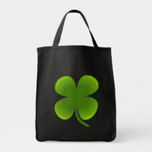 St. Patrick's Day Samrock 4 Leaf Clover tote Tote Bags