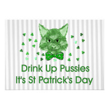 St Patrick's Day Scrapper Cat Custom Invite