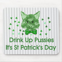St Patrick's Day Scrapper Cat Mouse Pads