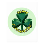 St.Patricks Day shamrock Post Cards