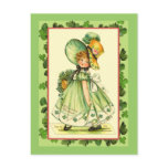 St. Patrick's Day Shamrock Queen Cards postcards