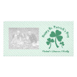 St Patrick's Day Shamrocks Photo Cards photo cards