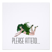 St. Patrick's Day Sprite 2 - Green Fairy Personalized Announcement