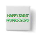 St. Patrick's Day Stripes buttons