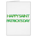 St. Patrick's Day Stripes cards