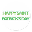 St. Patrick's Day Stripes stickers