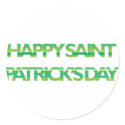 St. Patrick's Day Stripes stickers