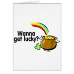St Patricks Day Wanna Get Lucky cards