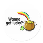 St Patricks Day Wanna Get Lucky stickers