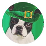 st patricks dog stickers