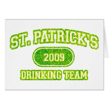 St Patricks Drinking Team Greeting Cards