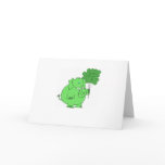 St. Patricks Elephant and Clovers design Cards