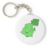 St. Patricks Elephant and Clovers design keychains