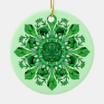 St. Patrick's Fleur de lis Christmas Ornaments
