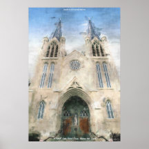 St Patrick's Gothic Revival Church Painting Print