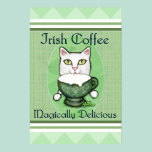 St. Patrick's Irish Coffee Cat Poster / Print posters