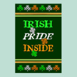 St Patrick's Irish Damask Flag Poster / Print posters