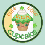 St. Patrick's Irish Kawaii Cupcake Stickers stickers