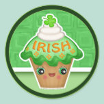 St. Patrick's Irish Kawaii Cupcake Stickers stickers