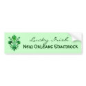 St. Patrick's Lucky Fleur de lis bumper stickers