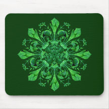 St. Patrick's Lucky Fleur de lis Mouse Mat