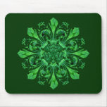 St. Patrick's Lucky Fleur de lis mousepads