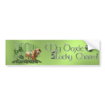 St Patricks - Me Lucky Charm - Dachshund - Abby bumper stickers