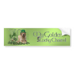 St Patricks - Me Lucky Charm - Golden Retriever bumper stickers