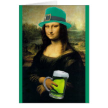 St Patrick's Mona Lisa Card