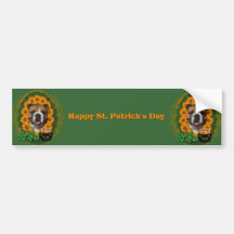 St Patricks - Pot of Gold - Bulldog Bumper Sticker