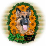 St Patricks - Pot of Gold - German Shepherd Chance photo sculptures