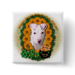 St Patricks - Pot of Gold - Pitbull - Petey Pinback Buttons