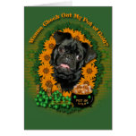 St Patricks - Pot of Gold - Pug - Ruffy Greeting Cards