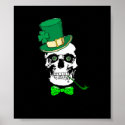 St. Patrick's Skull Poster posters