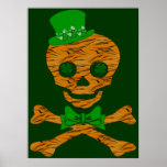 St. Patrick's Tiger Skull Posters