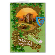 St. Patricks Vintage greeting card