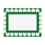 St. Patrick's wallpaper with green frame postcards