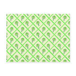 St. Patrick's wallpaper with shamrocks and squares postcards