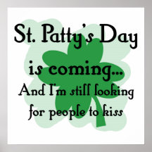 st patty looking posters
