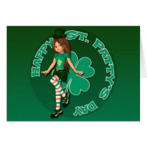 St. Patty's Day Sadie 16 Card